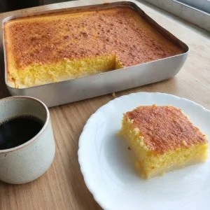 Bolo de Fubá Cremoso