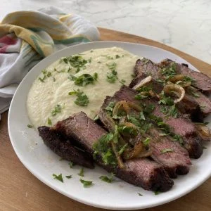 Carne de Sol com Pirão de Leite