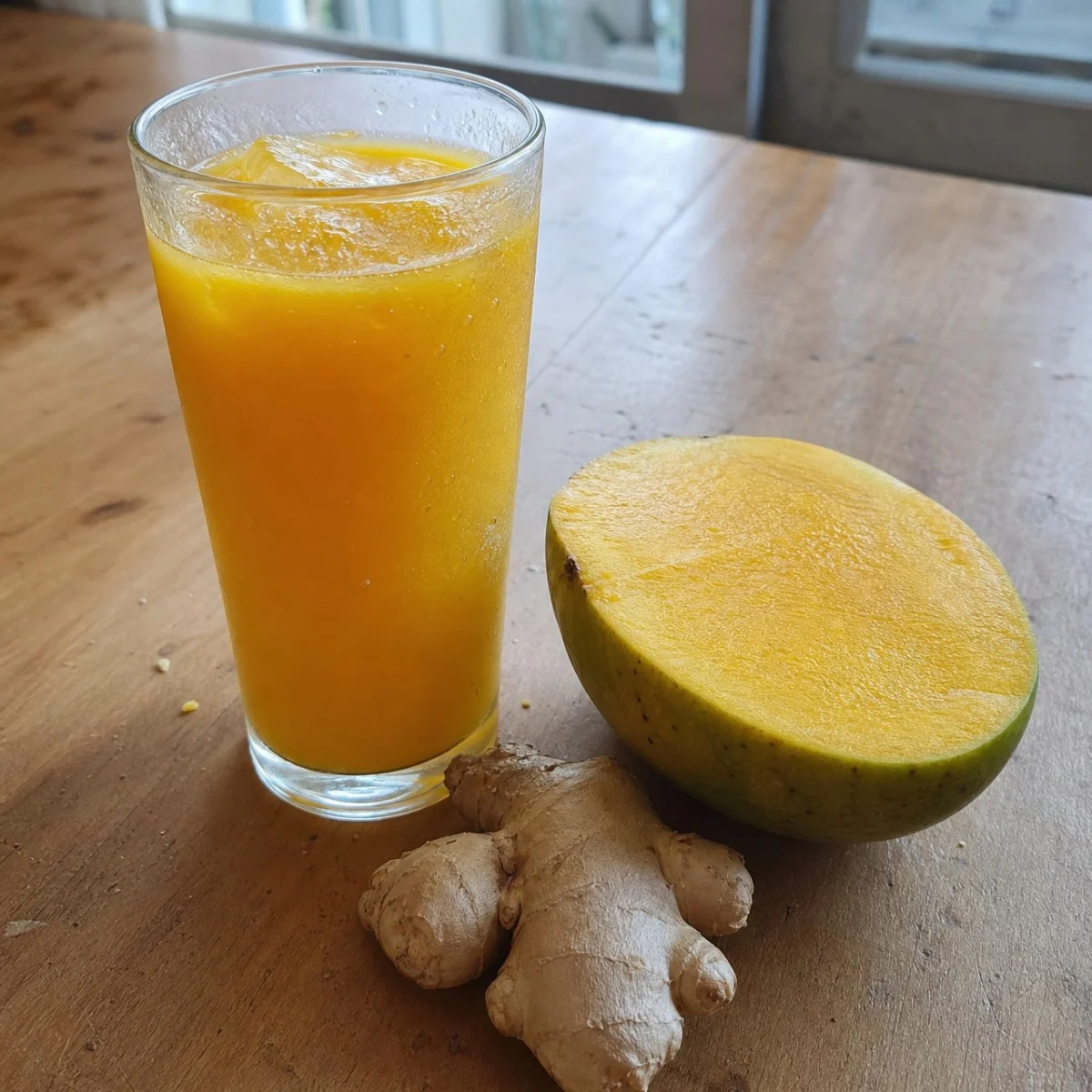 Suco de Manga com Gengibre