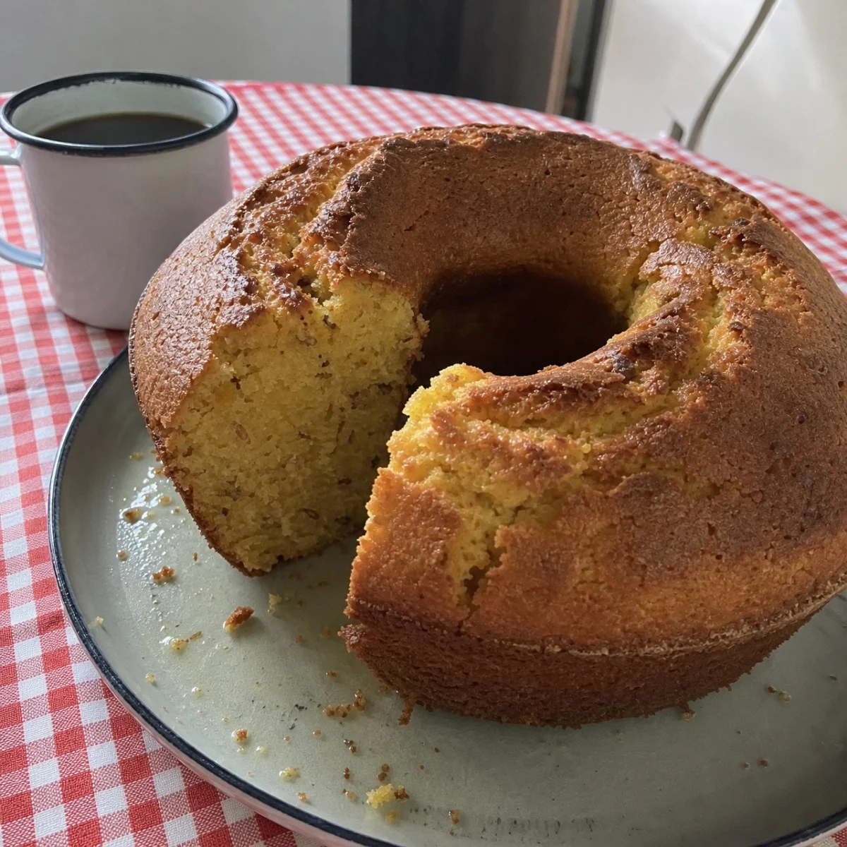 Bolo de Fubá Simples