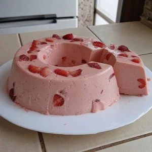 Gelatina com Creme de Leite